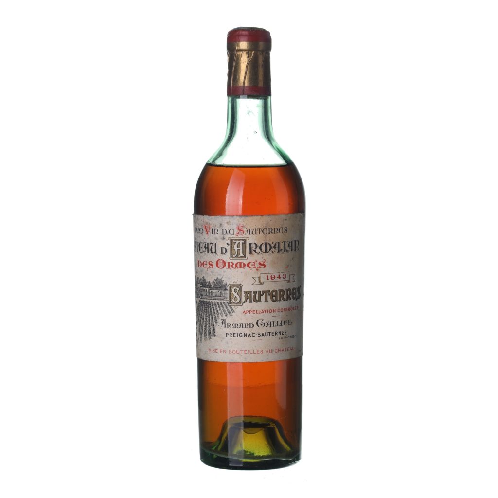 1943 Sauternes Château D'Armajan des Ormes