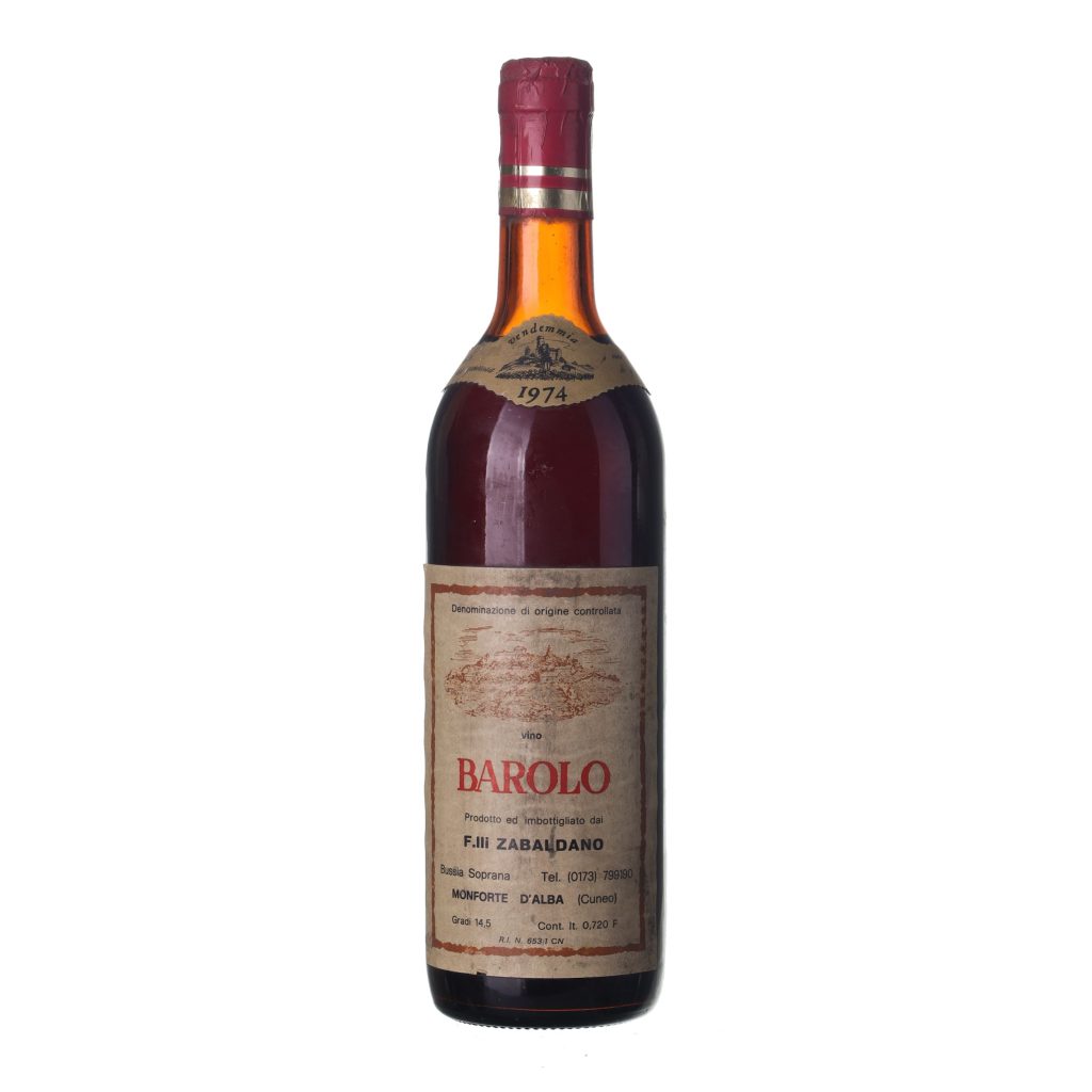 1974 Barolo F.lli Zabaldano