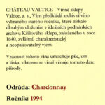 1994 Chardonnay Château Valtice