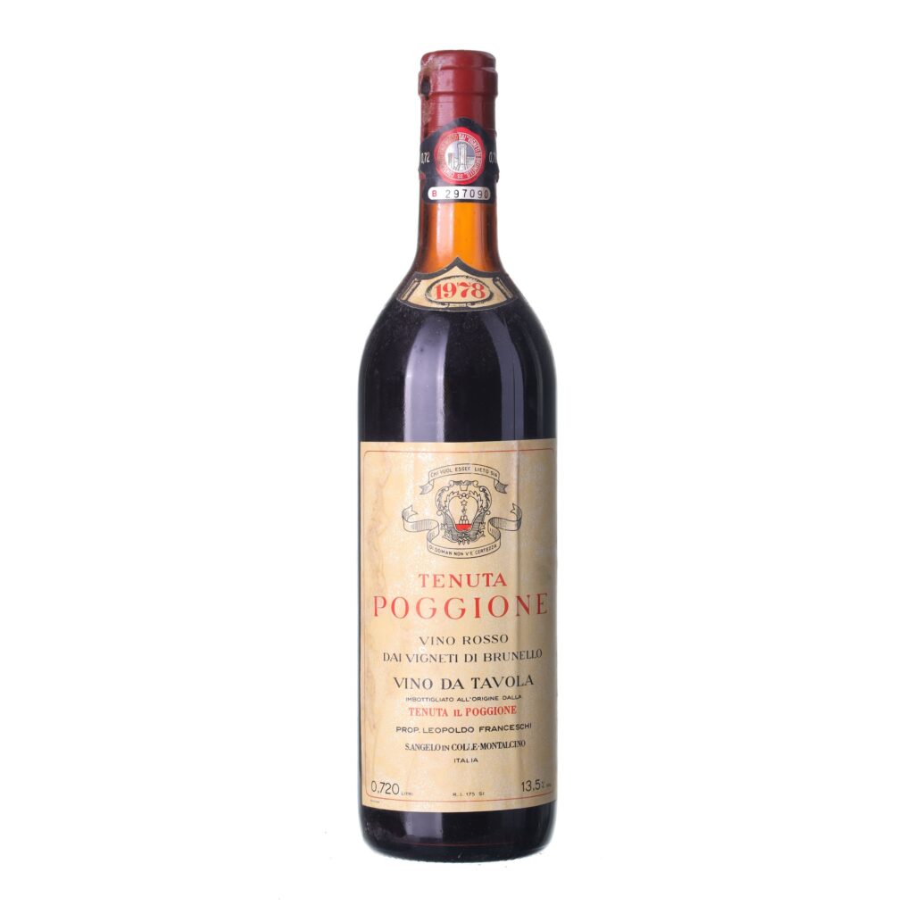 1978 Vino Rosso dai Vigneti di Brunello Tenuta Il Poggione