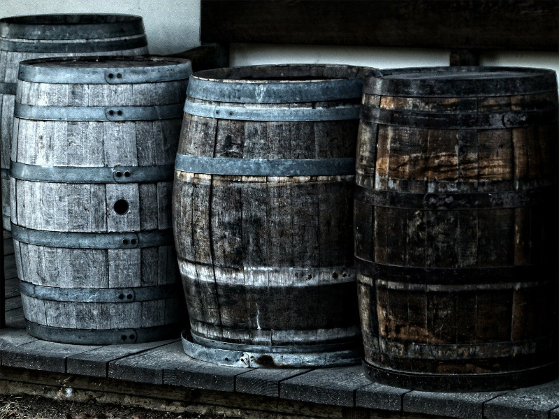 barrels of wine